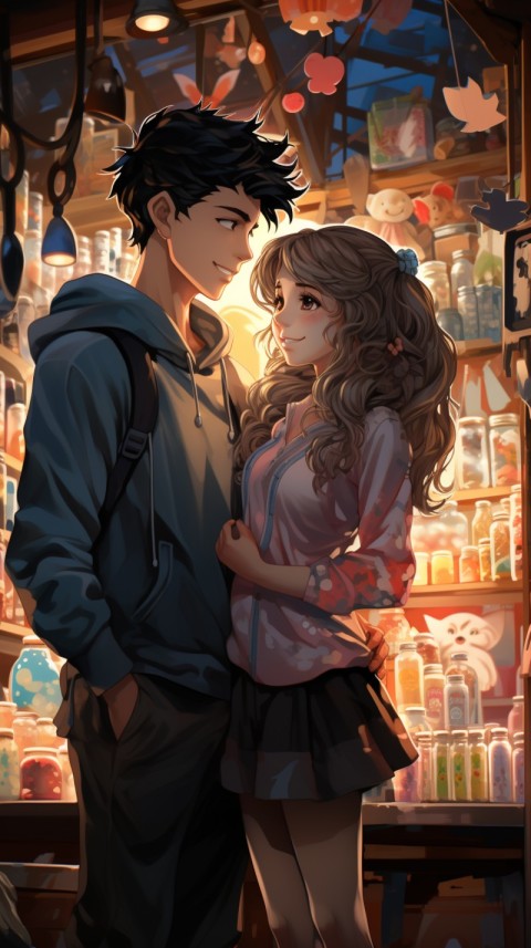 Cute Anime Couple Aesthetic  Romantic (285)