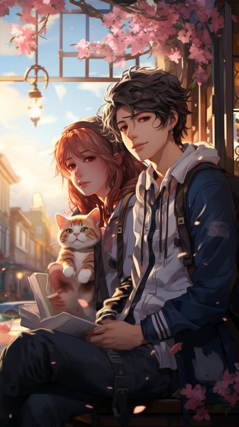 Cute Anime Couple Aesthetic  Romantic (287)