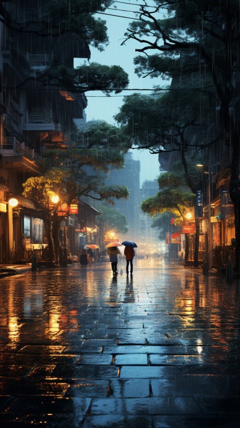 Aesthetic Rainy Day Street  (175)