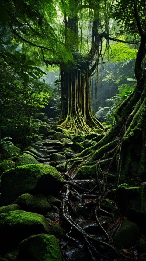 Green Nature Rainforest Aesthetic (104)