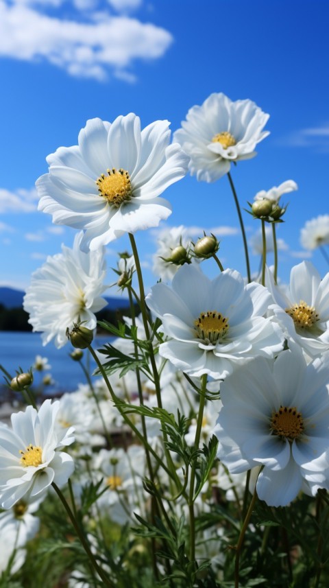 Beautiful White Calm Flower Aesthetics (10)