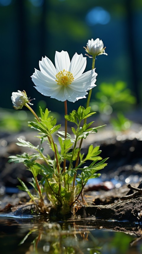 Beautiful White Calm Flower Aesthetics (36)