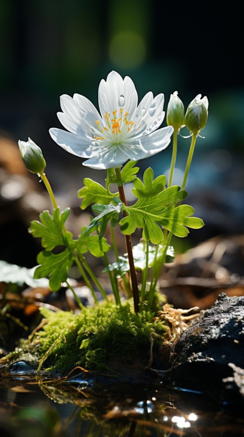 Beautiful White Calm Flower Aesthetics (33)