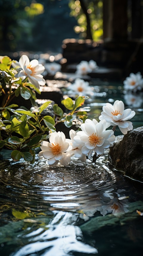 Beautiful White Calm Flower Aesthetics (57)