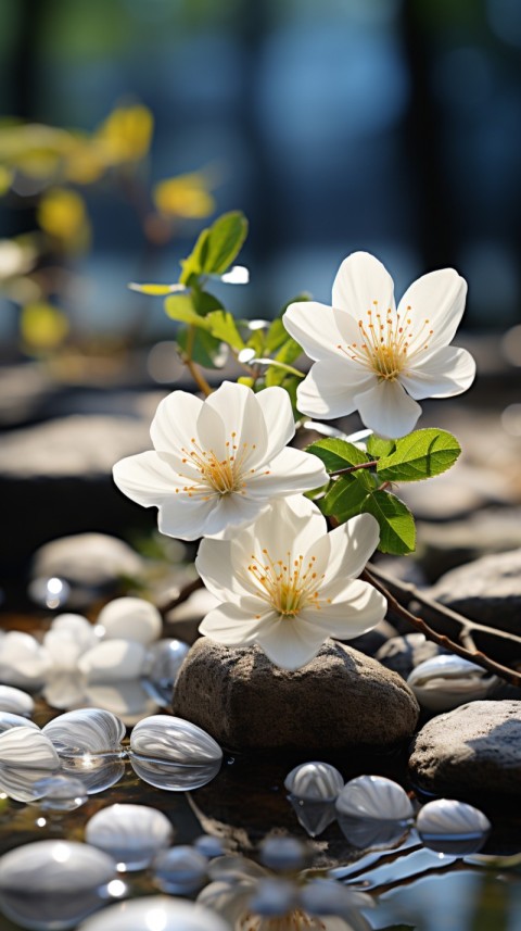 Beautiful White Calm Flower Aesthetics (108)