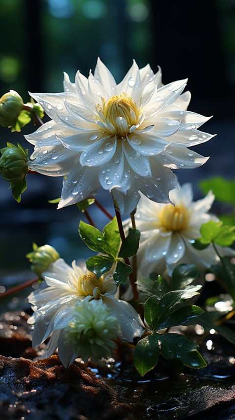 Beautiful White Calm Flower Aesthetics (146)