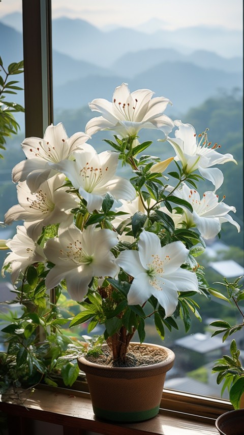 Beautiful White Calm Flower Aesthetics (162)