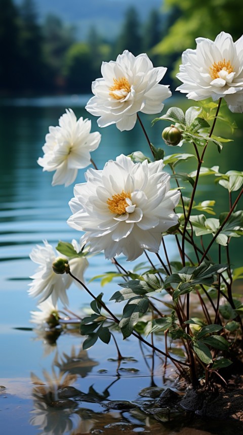 Beautiful White Calm Flower Aesthetics (195)