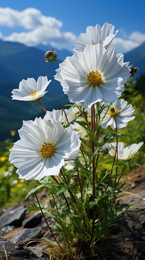 Beautiful White Calm Flower Aesthetics (216)