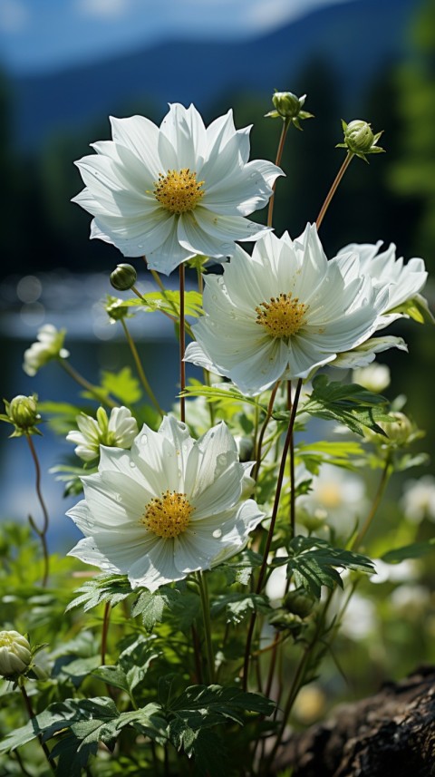 Beautiful White Calm Flower Aesthetics (232)