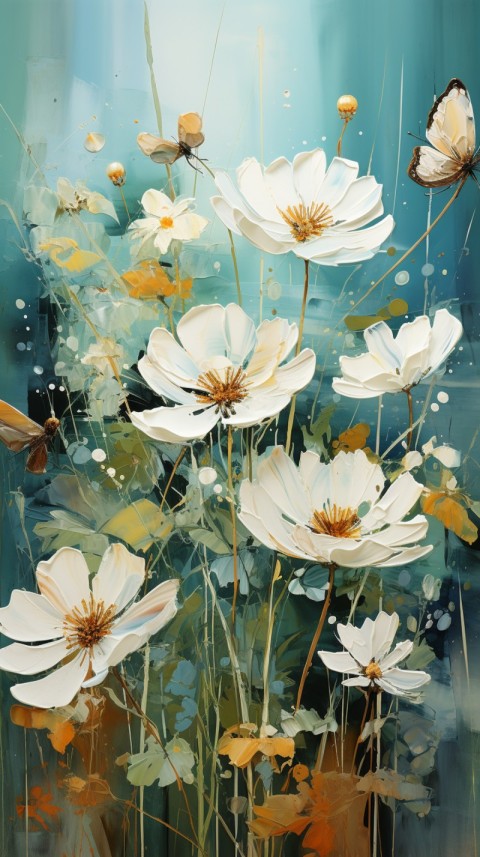 Beautiful White Calm Flower Aesthetics (237)