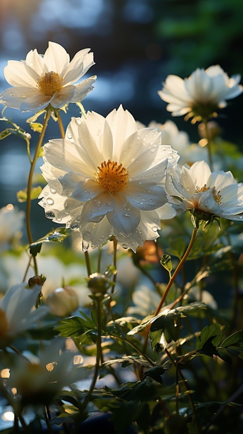 Beautiful White Calm Flower Aesthetics (231)