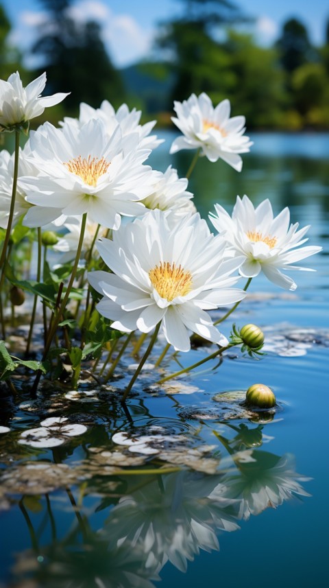 Beautiful White Calm Flower Aesthetics (207)