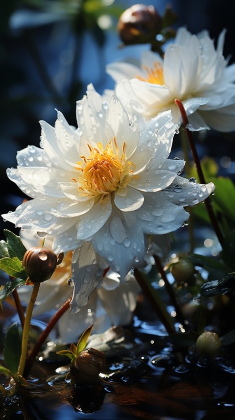 Beautiful White Calm Flower Aesthetics (291)