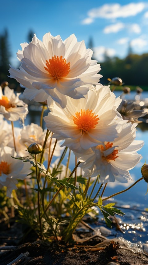 Beautiful White Calm Flower Aesthetics (252)
