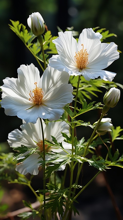 Beautiful White Calm Flower Aesthetics (258)