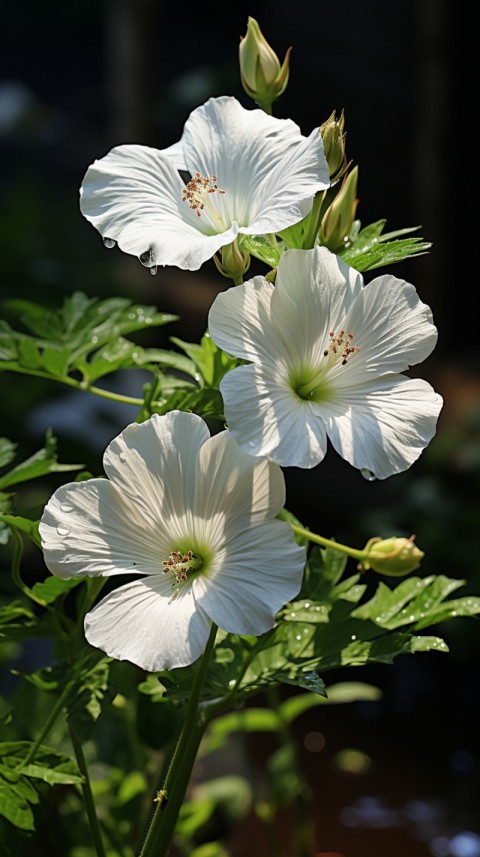 Beautiful White Calm Flower Aesthetics (257)
