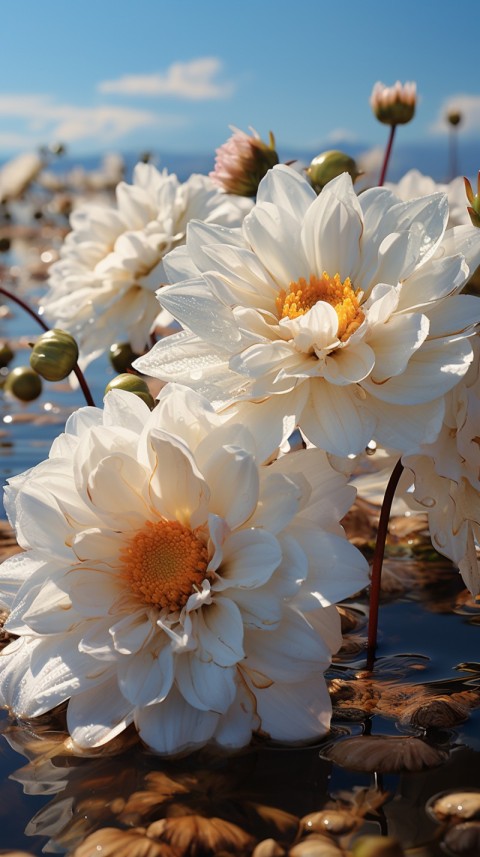 Beautiful White Calm Flower Aesthetics (324)
