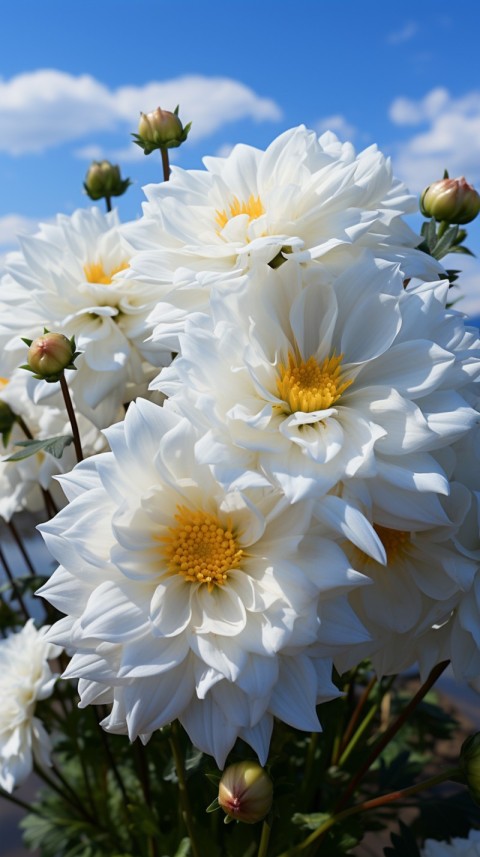 Beautiful White Calm Flower Aesthetics (320)