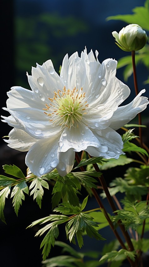 Beautiful White Calm Flower Aesthetics (313)