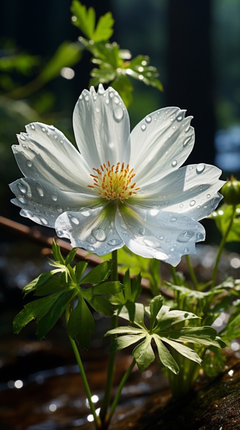 Beautiful White Calm Flower Aesthetics (310)