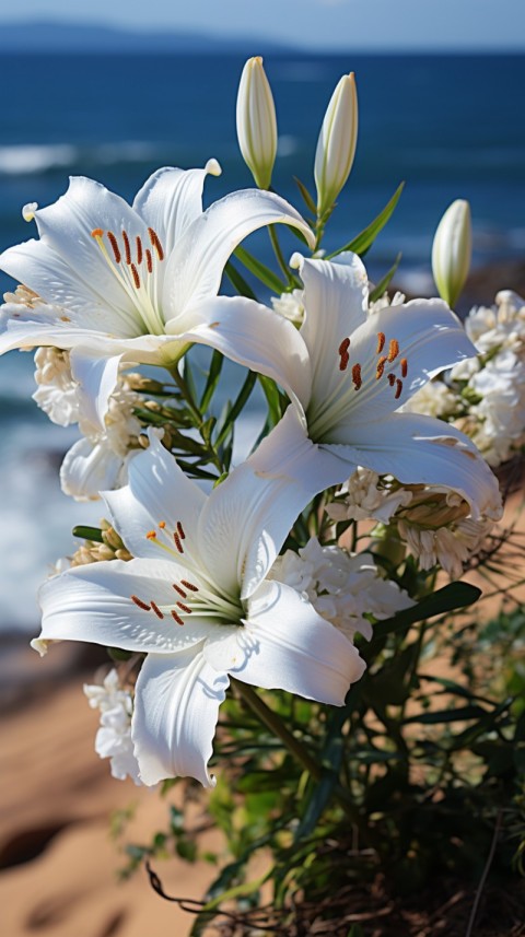 Beautiful White Calm Flower Aesthetics (314)
