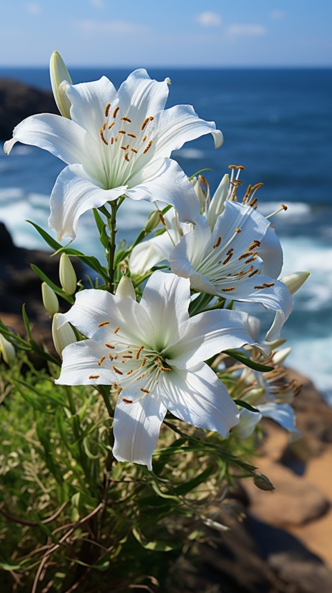 Beautiful White Calm Flower Aesthetics (315)