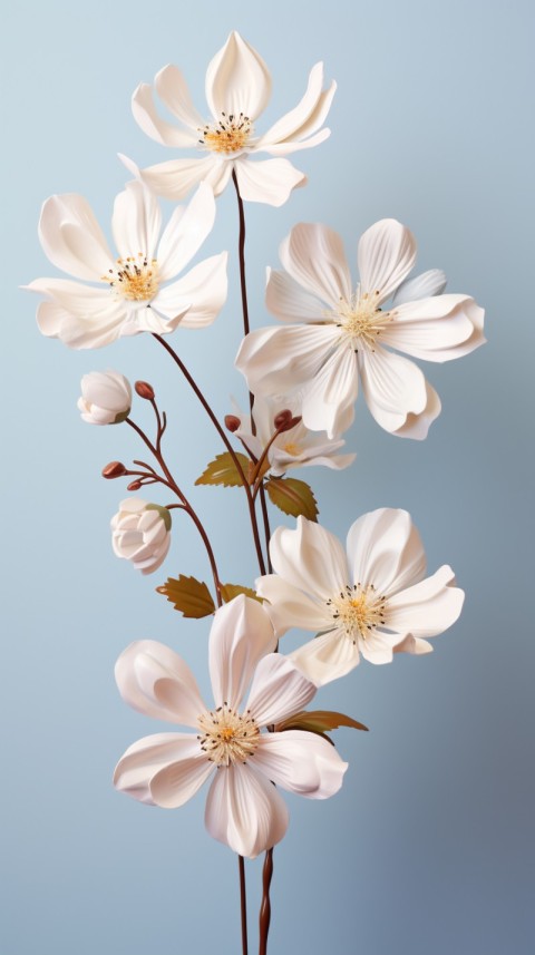 Beautiful White Calm Flower Aesthetics (359)
