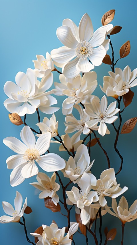 Beautiful White Calm Flower Aesthetics (355)