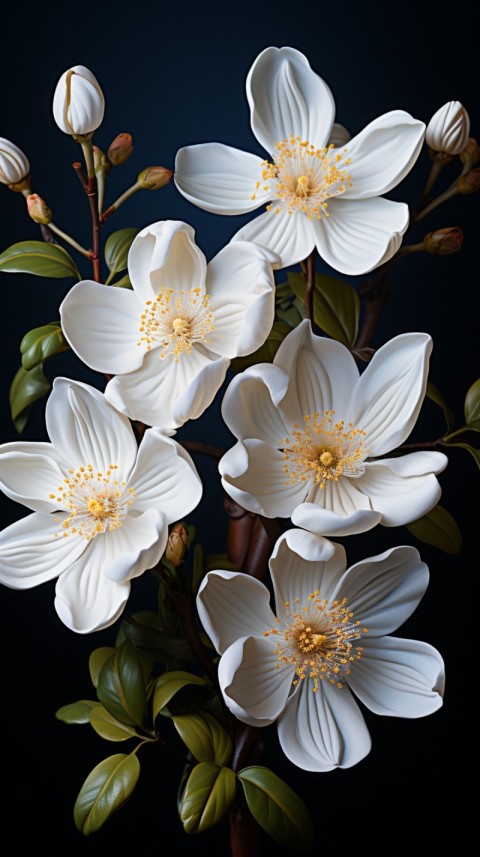 Beautiful White Calm Flower Aesthetics (354)