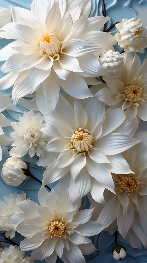 Beautiful White Calm Flower Aesthetics (357)