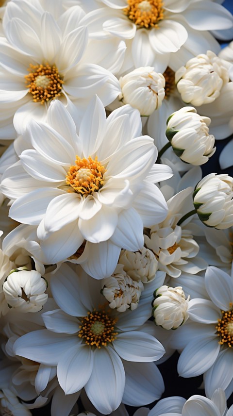 Beautiful White Calm Flower Aesthetics (401)
