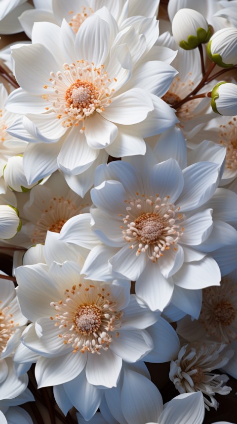 Beautiful White Calm Flower Aesthetics (410)