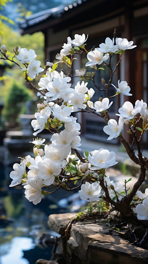 Beautiful White Calm Flower Aesthetics (446)