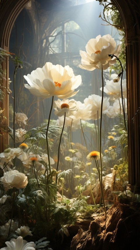 Beautiful White Calm Flower Aesthetics (421)