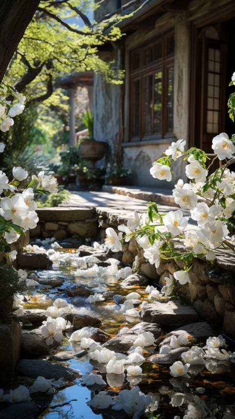 Beautiful White Calm Flower Aesthetics (468)