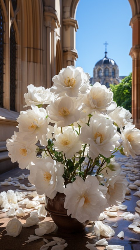 Beautiful White Calm Flower Aesthetics (506)