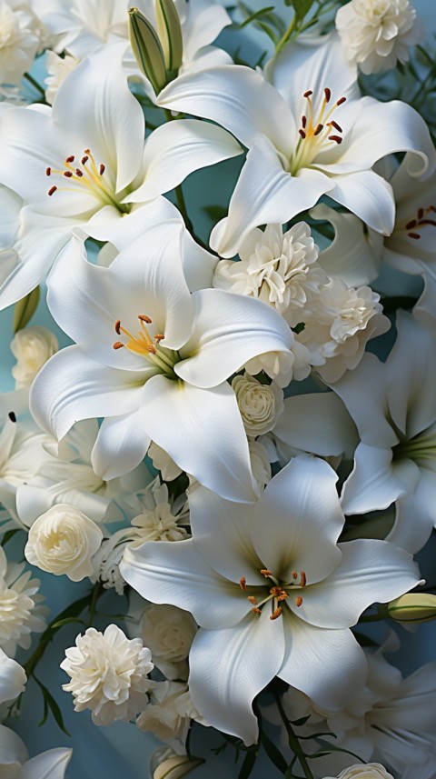 Beautiful White Calm Flower Aesthetics (521)