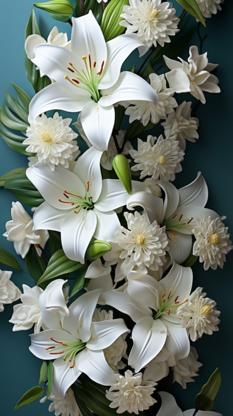 Beautiful White Calm Flower Aesthetics (512)