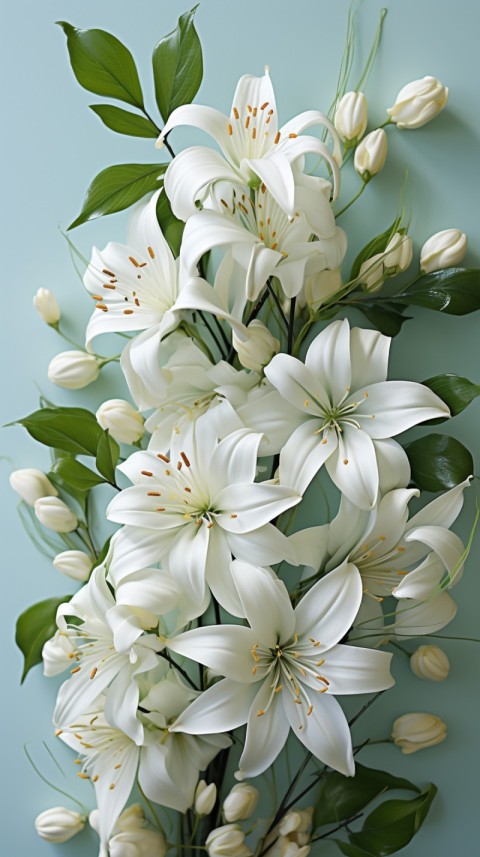 Beautiful White Calm Flower Aesthetics (515)