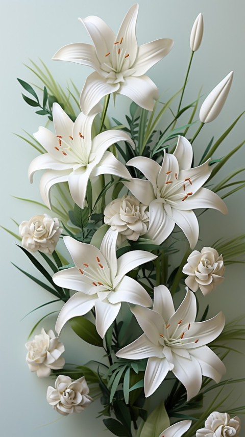 Beautiful White Calm Flower Aesthetics (523)