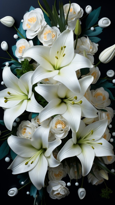 Beautiful White Calm Flower Aesthetics (531)