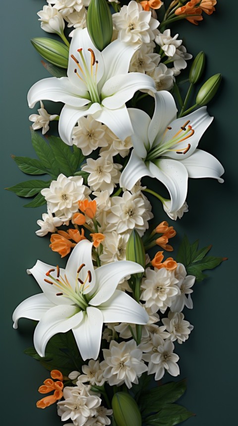 Beautiful White Calm Flower Aesthetics (518)