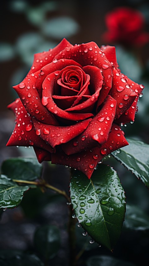 Beautiful Red Rose Flower Aesthetics (35)