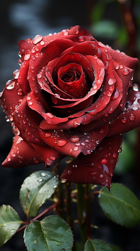 Beautiful Red Rose Flower Aesthetics (43)