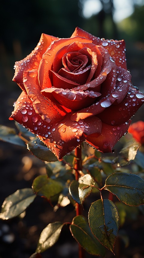 Beautiful Red Rose Flower Aesthetics (17)