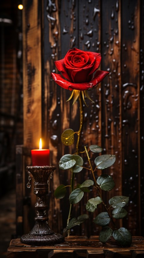 Beautiful Red Rose Flower Aesthetics (3)