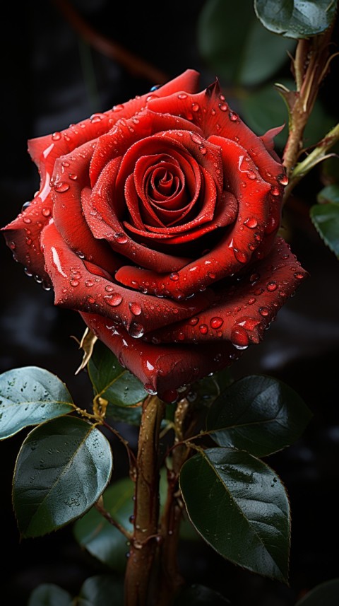 Beautiful Red Rose Flower Aesthetics (5)