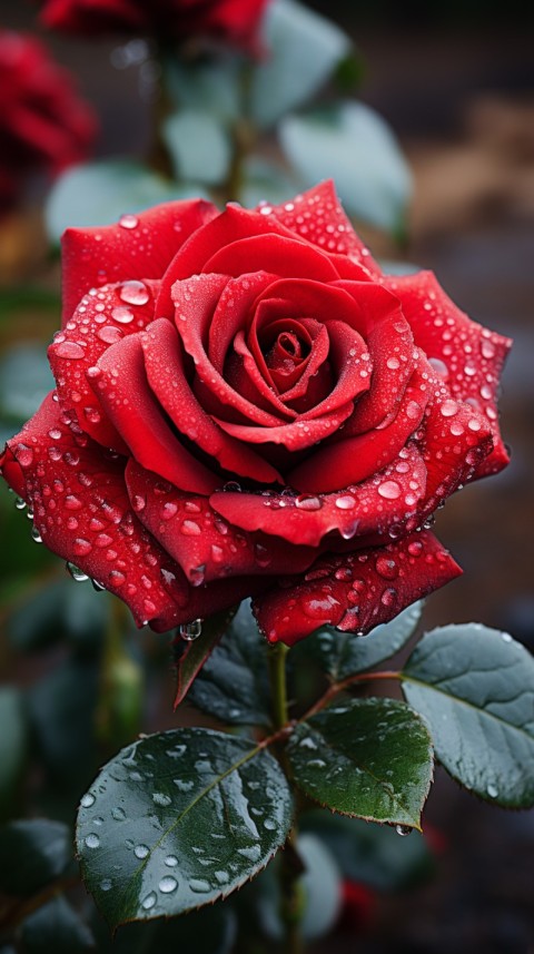Beautiful Red Rose Flower Aesthetics (40)