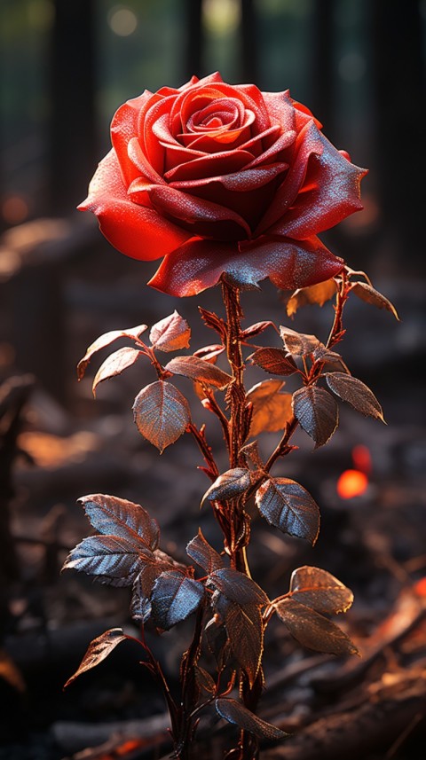 Beautiful Red Rose Flower Aesthetics (11)